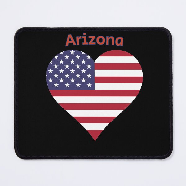 Item preview, Arizona American Flag Heart designed and sold by Queen1120.