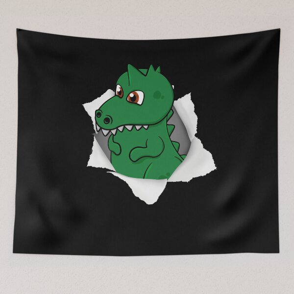 Item preview, cute dino torn paper designed and sold by Chaos-Touch.