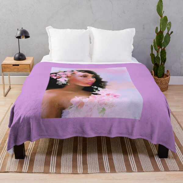 Item preview, Watercolor Flowers Black Woman designed and sold by FancyFriendship.