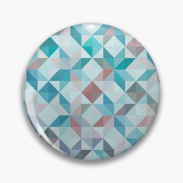 Item preview, Geometric patchwork stars aqua designed and sold by creativemonsoon.