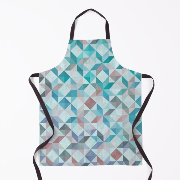 Item preview, Geometric patchwork stars aqua designed and sold by creativemonsoon.