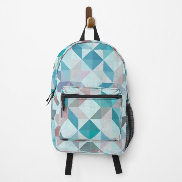 Item preview, Geometric patchwork stars aqua designed and sold by creativemonsoon.