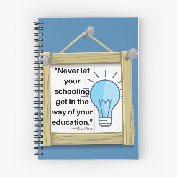 Item preview, Mark Twain quote wooden sign design for people who appreciate life's lessons and on the job or in life learning. Great for teachers. designed and sold by tranquilbeach.