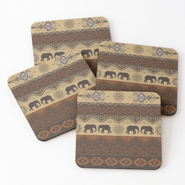 Item preview, Mixed tribal motifs elephants and symbol designed and sold by ILOVECHIWAWA.