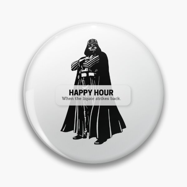 Item preview, Happy hour where liquor strikes back, funny drinking shirt/sticker star/galaxy/space wars  designed and sold by Paintingladycat.