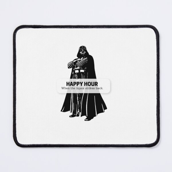 Item preview, Happy hour where liquor strikes back, funny drinking shirt/sticker star/galaxy/space wars designed and sold by Paintingladycat.