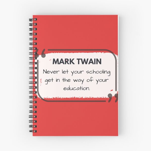 Item preview, Modern Mark Twain quote design for people who appreciate life's lessons and on the job or in life learning. Great for teachers. designed and sold by tranquilbeach.