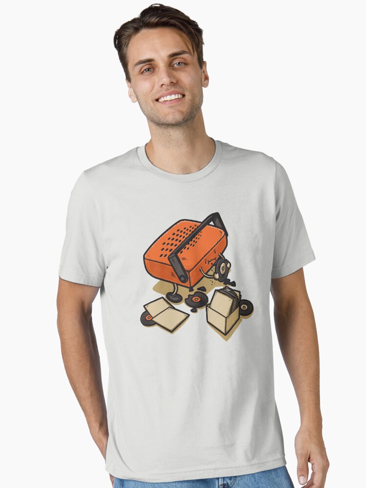 Thumbnail 1 of 7, Essential T-Shirt, Record Eater designed and sold by Letter-Q.