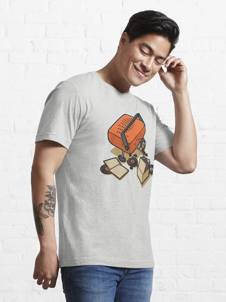 Thumbnail 3 of 7, Essential T-Shirt, Record Eater designed and sold by Letter-Q.