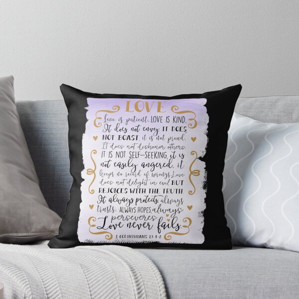 Item preview, Bible Verse, 1 Corinthians 13:4-8, The Love Verse designed and sold by PrintedKat.