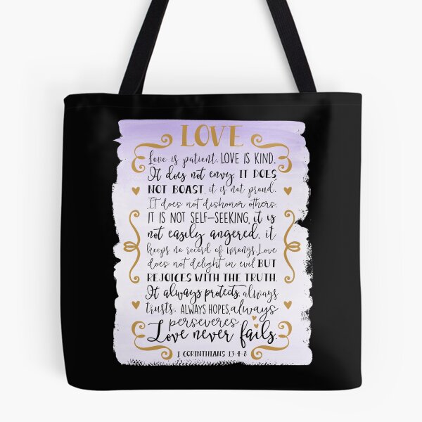 Item preview, Bible Verse, 1 Corinthians 13:4-8, The Love Verse designed and sold by PrintedKat.