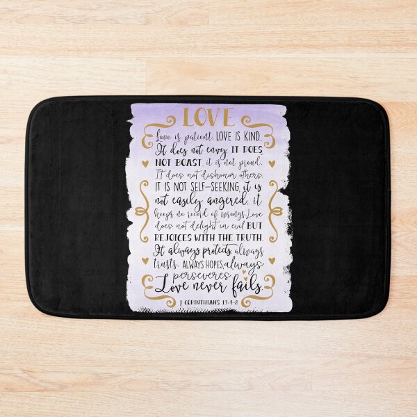 Item preview, Bible Verse, 1 Corinthians 13:4-8, The Love Verse designed and sold by PrintedKat.