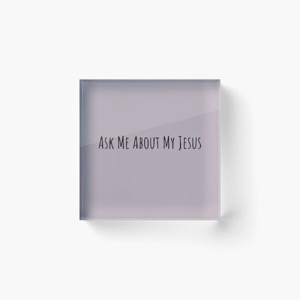 Item preview, Ask Me About Jesus designed and sold by GracefulThreads.