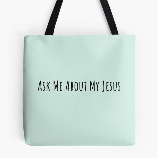 Item preview, Ask Me About Jesus designed and sold by GracefulThreads.