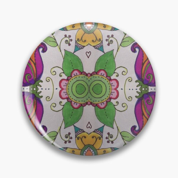 Item preview, Multicolor Floral Mosaic Tile | bohemian decor designed and sold by NathBros.