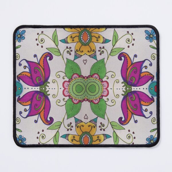 Item preview, Multicolor Floral Mosaic Tile | bohemian decor designed and sold by NathBros.