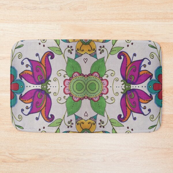 Item preview, Multicolor Floral Mosaic Tile | bohemian decor designed and sold by NathBros.