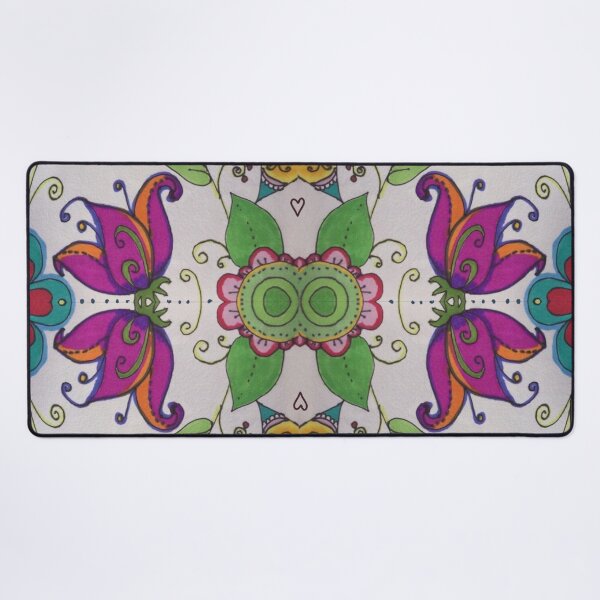 Item preview, Multicolor Floral Mosaic Tile | bohemian decor designed and sold by NathBros.