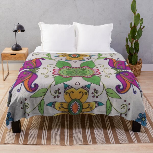 Item preview, Multicolor Floral Mosaic Tile | bohemian decor designed and sold by NathBros.