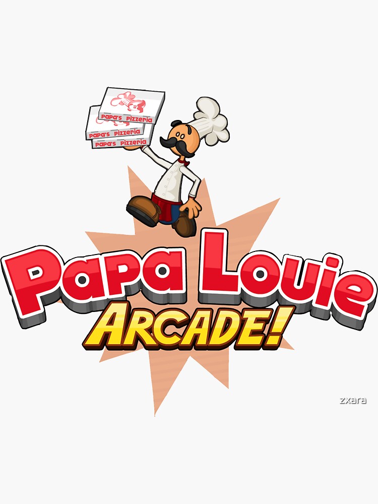papa louie Sticker for Sale by zxara