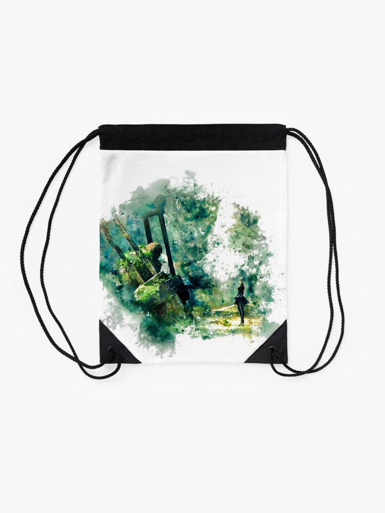 Alternate view of Nier Automata Painting Drawstring Bag