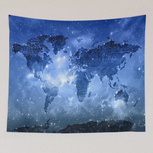 Item preview, world map designed and sold by BekimART.