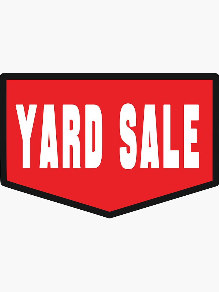 printable-yard-sale-text-large-label-sticker-for-sale-by-vbnart-redbubble for Free Printable Yard Sale Price Stickers Printable Yard Sale Text (Large Label)
