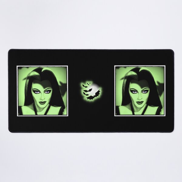 Item preview, Green Horror Queen Lily with Bat Shadows designed and sold by orionlodubyal.
