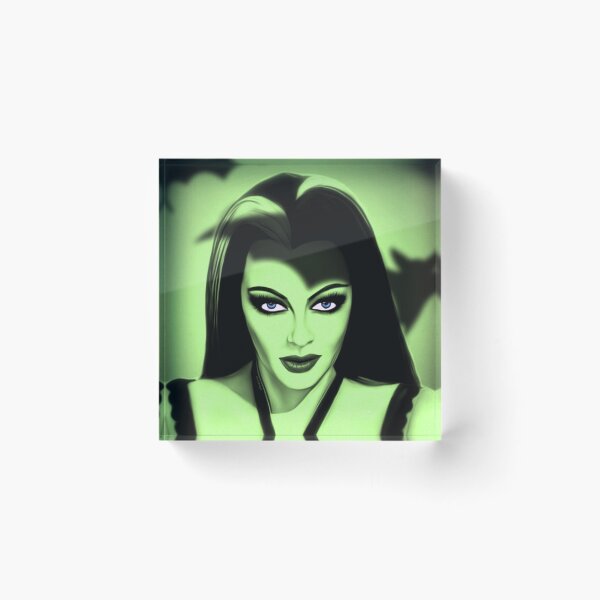 Item preview, Green Horror Queen Lily with Bat Shadows designed and sold by orionlodubyal.