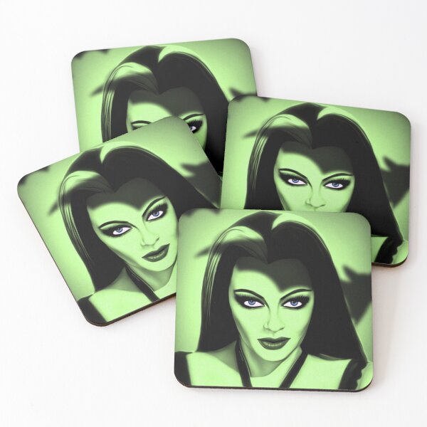 Item preview, Green Horror Queen Lily with Bat Shadows designed and sold by orionlodubyal.