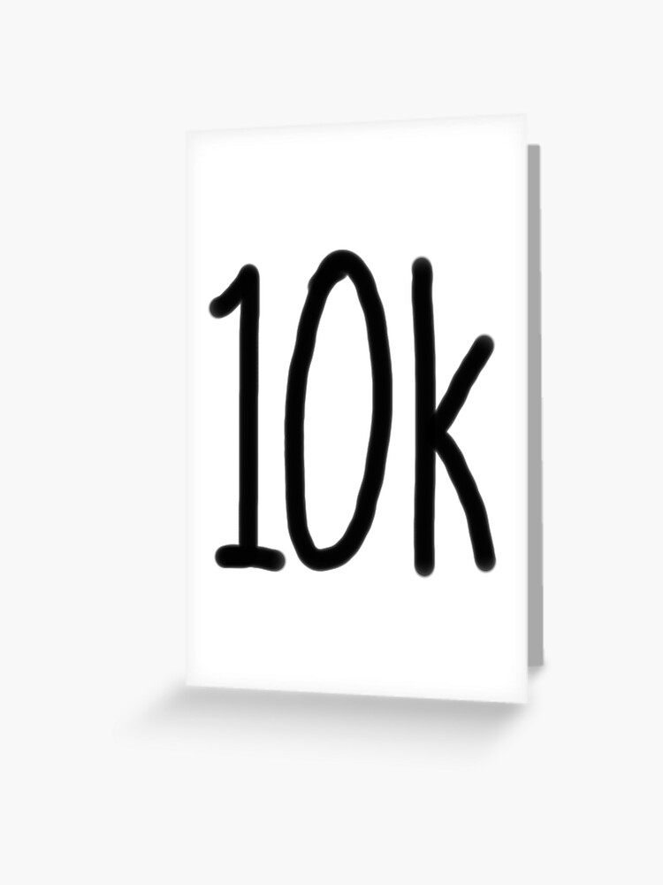 Premium Photo | 10k logo isolated on white background 3d rendering