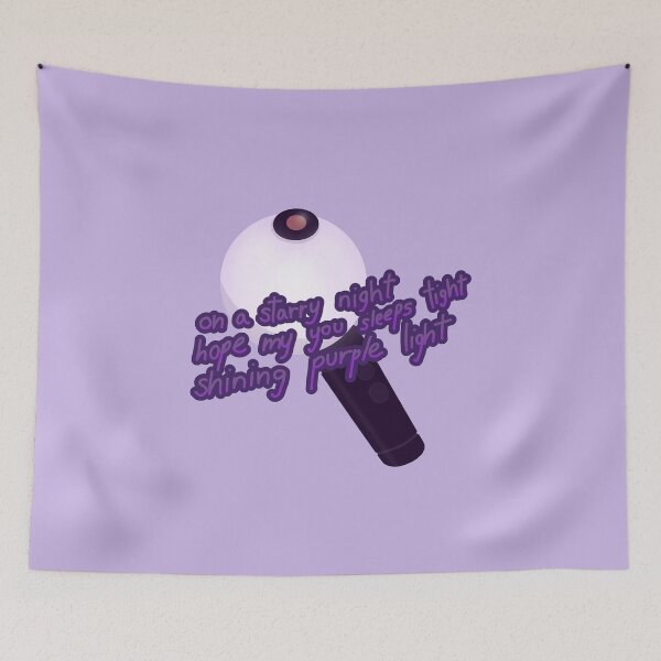 Item preview, Shining purple light - ARMY Bomb Sticker designed and sold by Lonely-Whale.