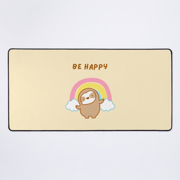 Item preview, Be Happy Rainbow Sloth  designed and sold by theslothinme.