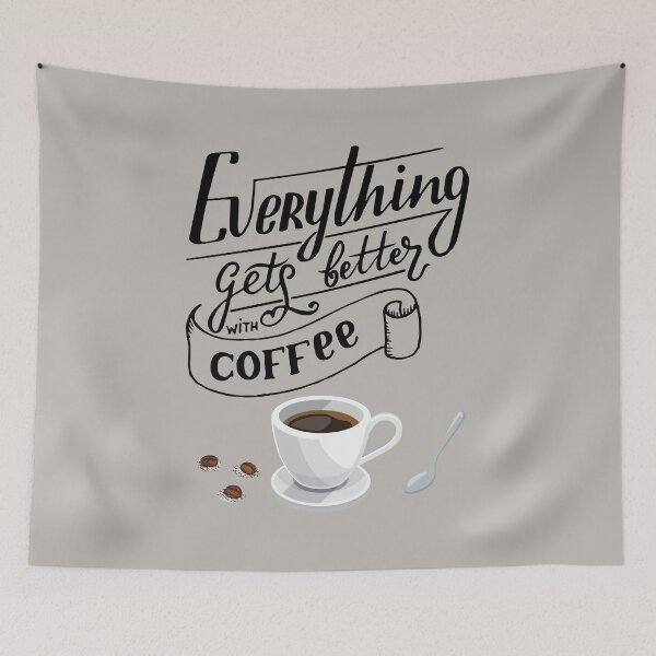 Item preview, Everything Gets Better With Coffee designed and sold by GracefulThreads.