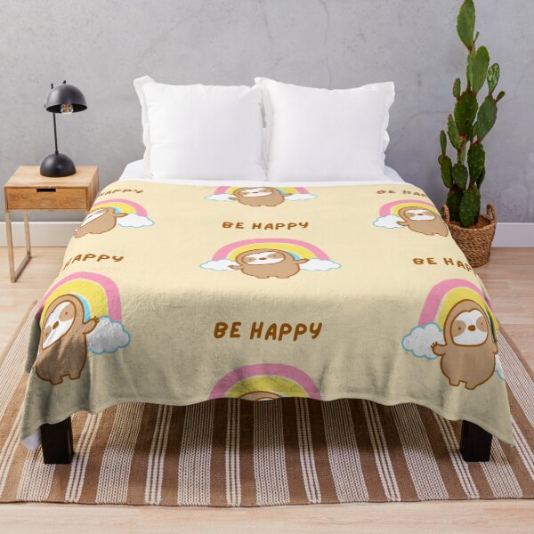 Item preview, Be Happy Rainbow Sloth designed and sold by theslothinme.