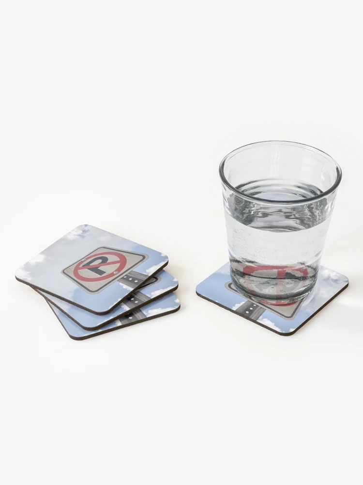 Thumbnail 2 of 5, Coasters (Set of 4), No Parking designed and sold by RudyYoder.