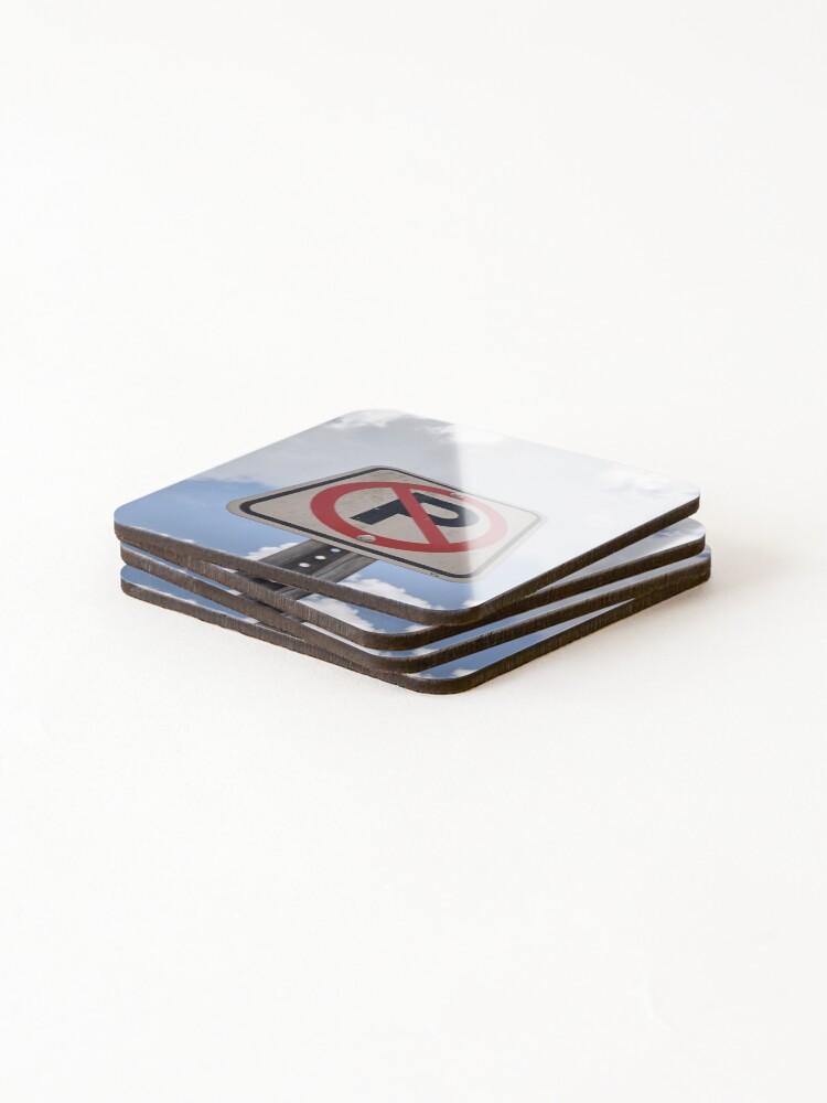 Thumbnail 4 of 5, Coasters (Set of 4), No Parking designed and sold by RudyYoder.