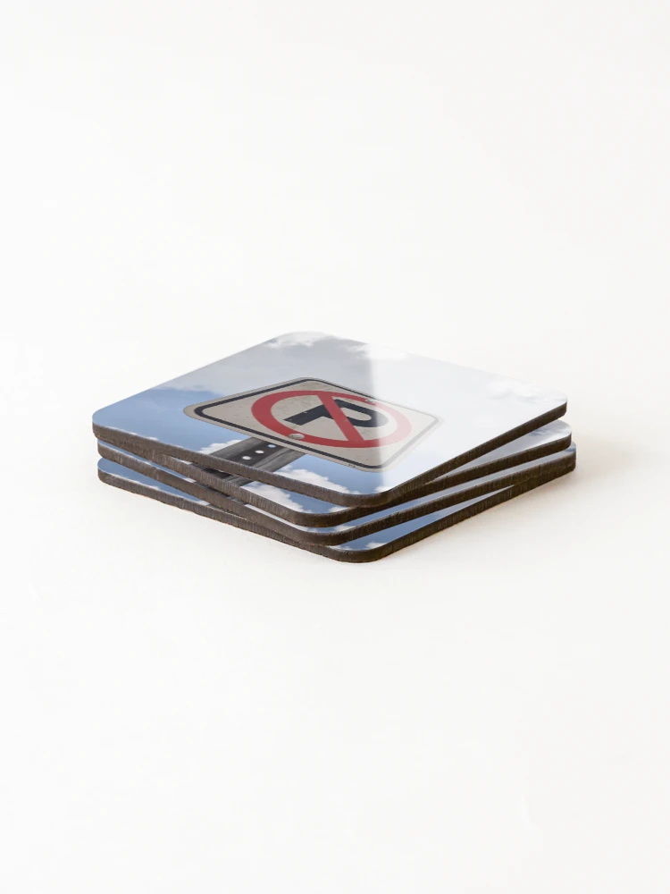 Thumbnail 4 of 5, Coasters (Set of 4), No Parking designed and sold by RudyYoder.