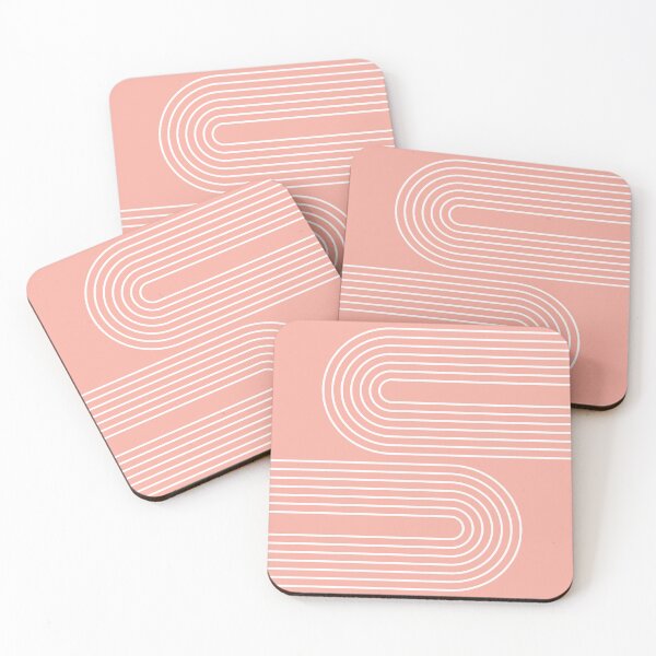Item preview, Geometric Lines Rainbow 17 rose gold designed and sold by nineFlorals.