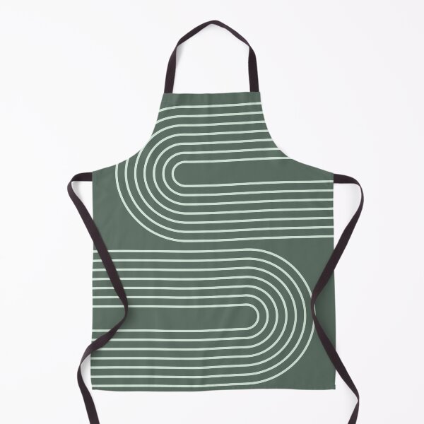 Item preview, Geometric Lines Rainbow 14 in Sage Green designed and sold by nineFlorals.