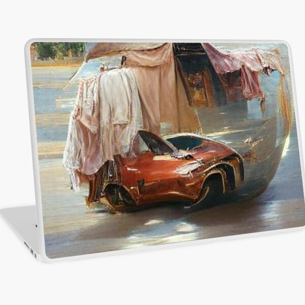 a car painting Laptop Skin