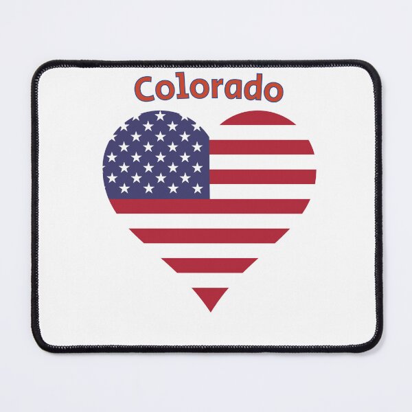 Item preview, Colorado American Flag Heart designed and sold by Queen1120.