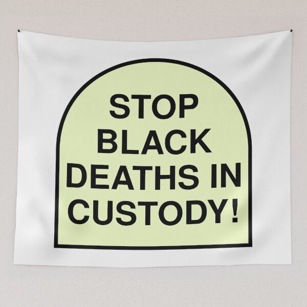 Item preview, Stop Black Deaths In Custody - ACAB designed and sold by Picket Club.