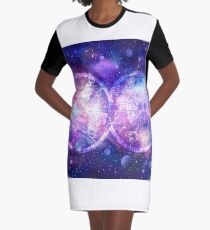 Weltkarte T-Shirt Kleid
