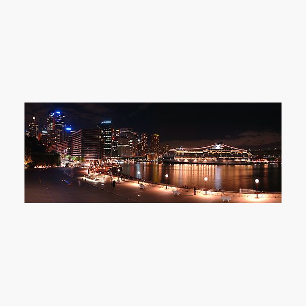 Golden Harbour Panorama Photographic Print