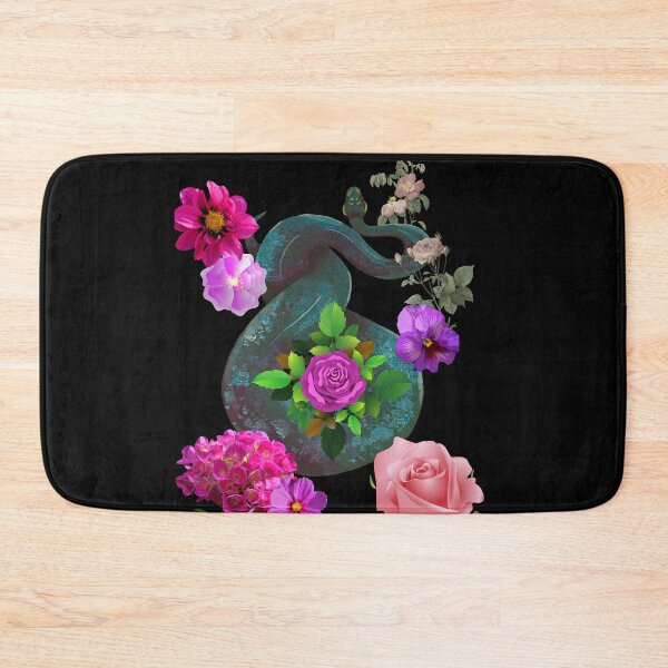 Item preview, Boa Constrictor With Purple & Pink Flowers Design designed and sold by EarthArtDesigns.