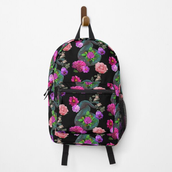 Item preview, Boa Constrictor With Purple & Pink Flowers Design designed and sold by EarthArtDesigns.