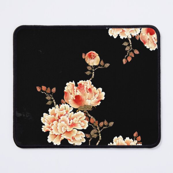 Item preview, Peonies vintage art enhanced Japanese style watercolour designed and sold by Corinne Alexa Jackson.