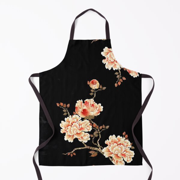 Item preview, Peonies vintage art enhanced Japanese style watercolour designed and sold by Corinne Alexa Jackson.