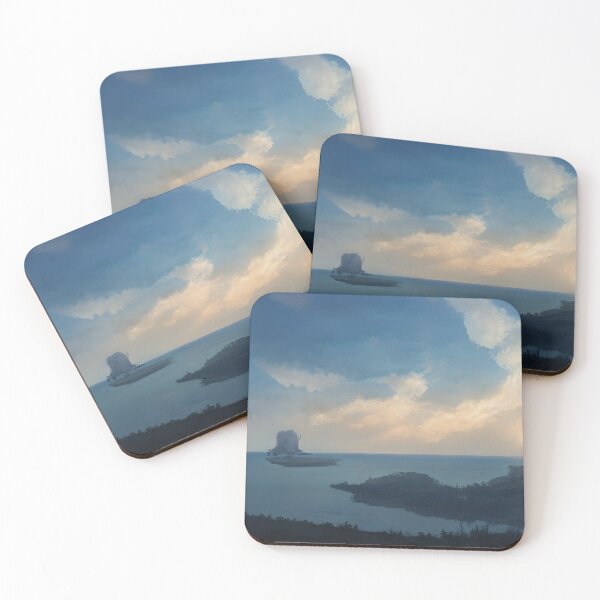 Item preview, Landscape Image Photo Island Sunrise Sunset Water Digital Art  designed and sold by glitchman2.
